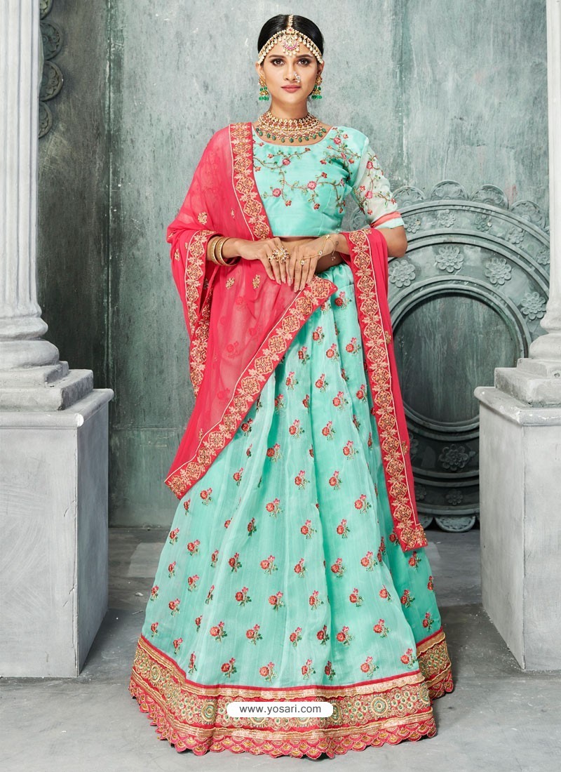 Indian Sky Blue Ruffle Lehenga Choli, Designer Lehegna Choli, Floral Lehenga  for Women, Salwar Kameez Suits - Etsy | Designer lehenga choli, Bridal  lehenga red, Designer dresses indian