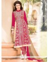 Ombre Magenta Georgette Pant Style Suit