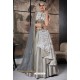 Silver Jacquard Raw Silk Designer Lehenga Choli