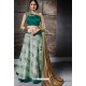Dark Green Jacquard Raw Silk Designer Lehenga Choli