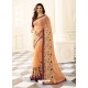 Light Orange Rangoli Designer Printed Saree