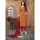 Ravishing Multi Colour Printed Poly Cotton Designer Churidar Suit