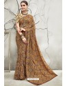 Stunning Multi Colour Georgette Designer Printed Saree