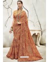 Sensational Multi Colour Georgette Designer Printed Saree