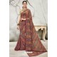 Unbelievable Multi Colour Georgette Designer Printed Saree