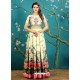 Multi Colour Twrill Silk Designer Readymade Printed Gowns