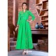 Green Malbari Silk Designer Embroidered Readymade Gown