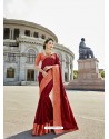 Maroon Designer Art Silk Saree