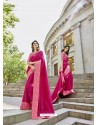 Fuchsia Designer Art Silk Saree