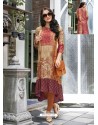 Brown Printed Linen Readymade Kurtis