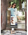 White Printed Woven Readymade Kurtis