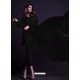 Black Georgette Embroidered Designer Straight Suit