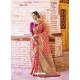 Fuchsia Handloom Weaving Silk Designer Jacquard Saree