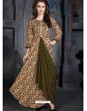 Multi Colour Heavy Rayon Printed Readymade Kurti