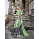 Sea Green Designer Party Wear Heavy Silk Saree