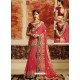 Rani Embroidered Designer Fancy Georgette Party Wear Saree