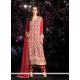 Jaaz Red Georgette Pant Style Suit