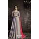 Silver Tapera Silk Embroidered Designer Floor Length Suit