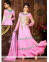Beautiful Pink Net Designer Anarkali Suit