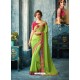 Green Silk Designer Party Wear Saree
