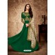 Dark Green Royal Georgette Satin Embroidered Designer Anarkali Suit