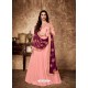 Pink Royal Georgette Satin Embroidered Designer Anarkali Suit
