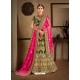 Pretty Dark Green Naylon Satin Embroidered Designer Wedding Lehenga Choli