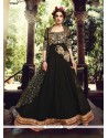 Exquisite Black Georgette Designer Anarkali Suit