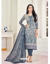 Pigeon Pure Satin Embroidered Straight Suit