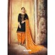 Black Embroidered Chanderi Silk Designer Patiala Salwar Suit