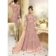 Pink Heavy Net Embroidered Designer Anarkali Suit