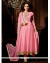 Pretty Pink Georgette Designer Anarkali Suit