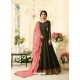 Mehendi Pure Silk Resham Embroidered Designer Anarkali Suit