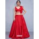 Exclusive Red Art Silk Resham Embroidered Designer Lehenga Choli