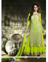 Mint Green Net Designer Anarkali Suit