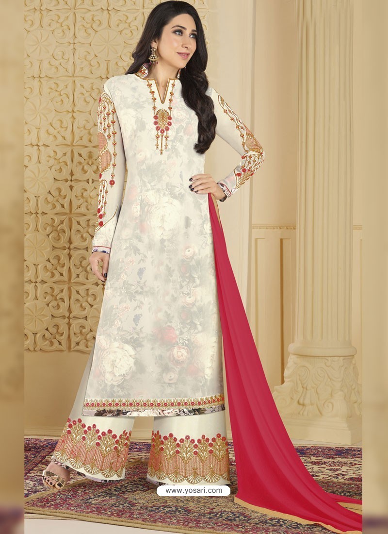 white palazzo suits