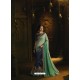 Navy Blue And Sky Blue Pure Silk Heavy Embroidered Designer Saree