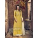 Yellow Heavy Net Embroidered Designer Palazzo Suit