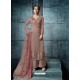 Light Brown Silk Embroidered Designer Palazzo Suit