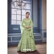 Green Georgette Embroidered Designer Anarkali Suit