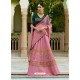 Light Pink Silk Embroidered Designer Lehenga Choli