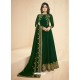 Dark Green Georgette Embroidered Designer Anarkali Suit