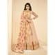 Light Beige Georgette Embroidered Designer Anarkali Suit