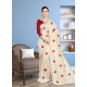 Off White Bhagalpuri Embroidered Designer Saree