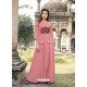 Pink Cotton Readymade Designer Kurti