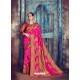 Rani Jaquard Nylon Silk Designer Party Wear Saree