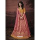 Hot Pink Fancy Heavy Embroidered Jacquard Designer Lehenga Choli