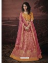 Hot Pink Fancy Heavy Embroidered Jacquard Designer Lehenga Choli