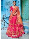 Rani Embroidered Banarasi Silk Designer Lehenga Choli