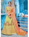 Green Embroidered Silk Designer Lehenga Choli